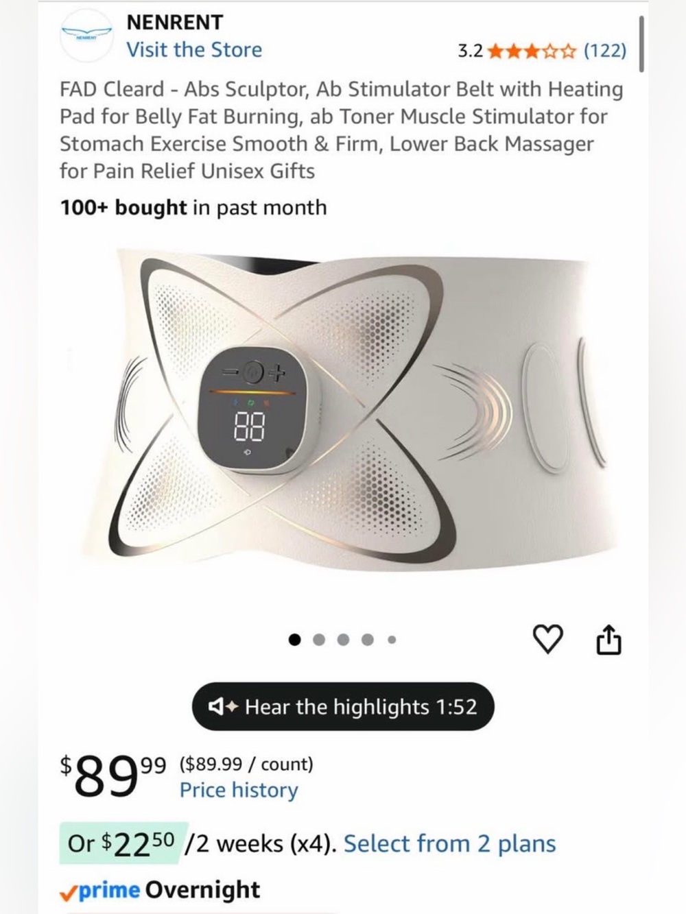 Ab sculpting massage machine